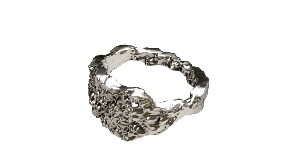 Distorted Silverring