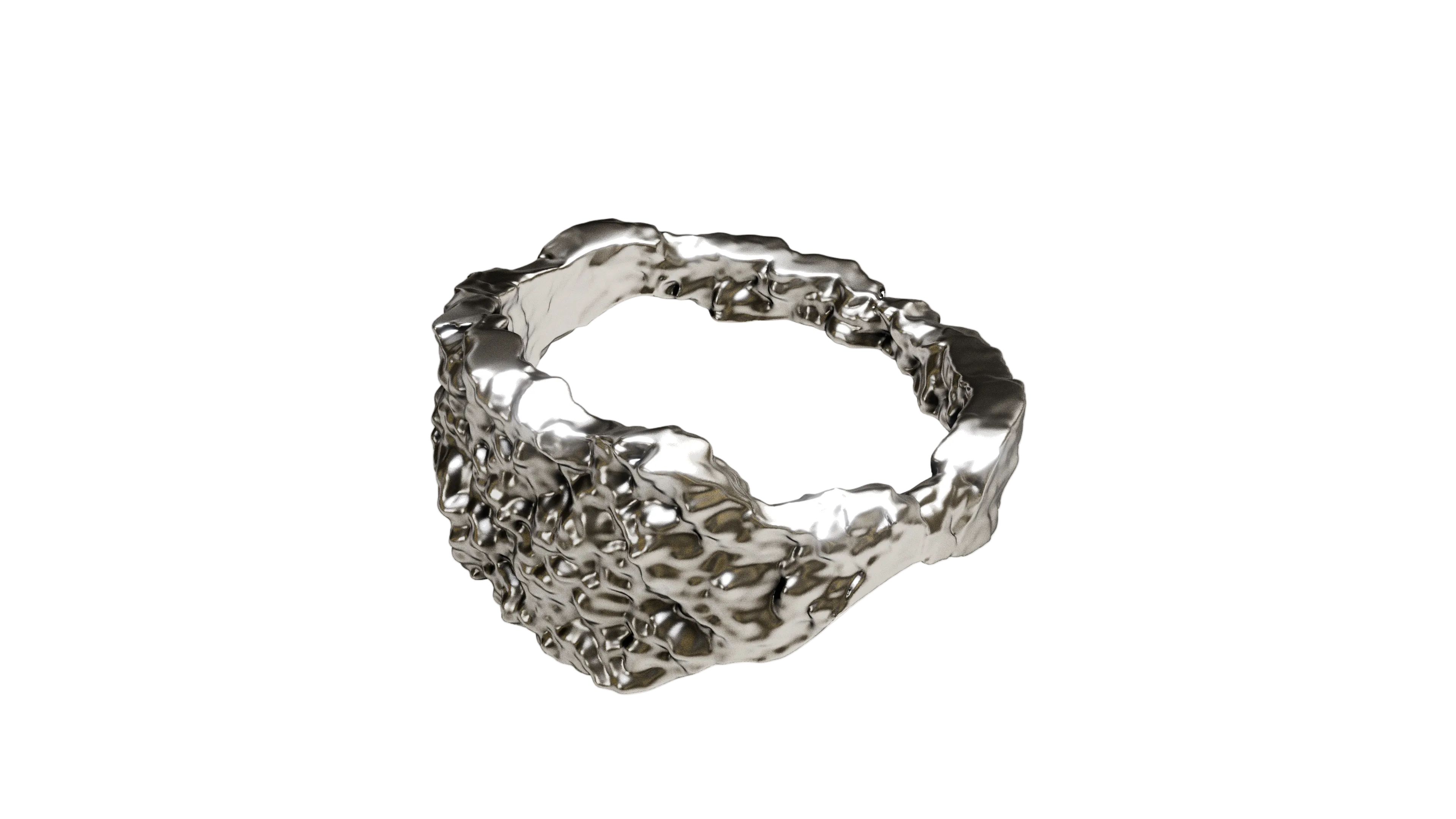 Distorted Silverring