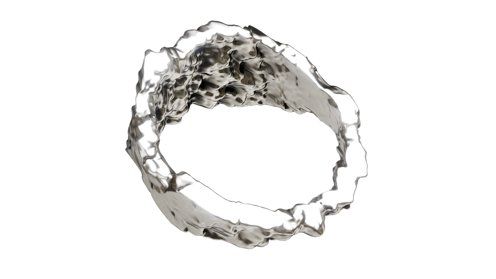 Distorted Silverring