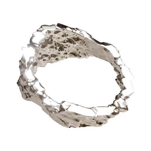 Distorted Silverring: solid 925 sterling silver ring with a distorted, eroded surface